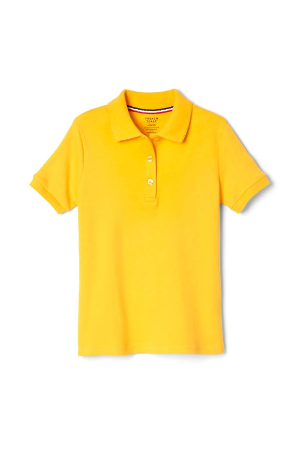 Short Sleeve Interlock Polo with Picot Collar (Feminine Fit) Cedar Lake Creations