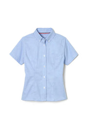 Short Sleeve Oxford Blouse with Princess Seams Cedar Lake Creations