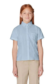 Short Sleeve Oxford Blouse with Princess Seams Cedar Lake Creations